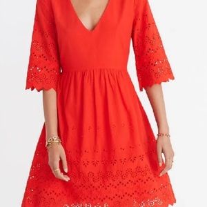 Madewell, Eyelet Lattice Dress